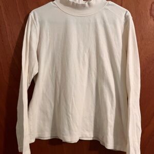 White Stag Women's Cream Long Sleeve Mockneck